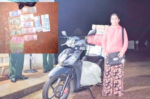 Bắt quả tang người phụ nữ vận chuyển vàng trái phép qua biên giới