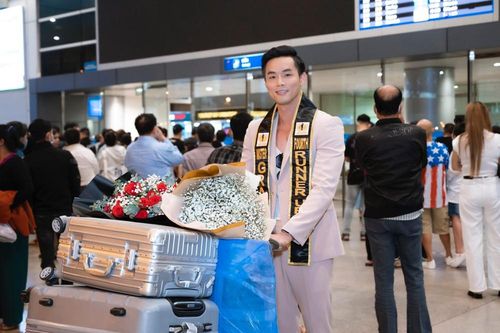 Á vương Vũ Linh về Việt Nam sau cuộc thi Mister Grand International 2022