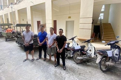 Tạm giữ 4 đối tượng đột nhập cửa hàng bán sơn và thức ăn chăn nuôi để trộm cắp