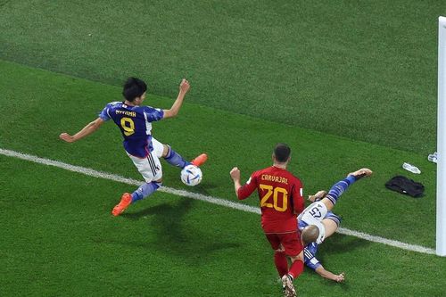 Cận cảnh bàn thắng của Nhật Bản gây tranh cãi ở World Cup 2022