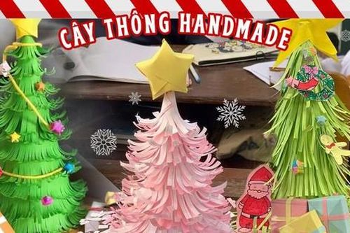 Không khí Giáng sinh ùa vào lớp học: Gen Z 'bắt trend' làm cây thông handmade xinh xỉu!