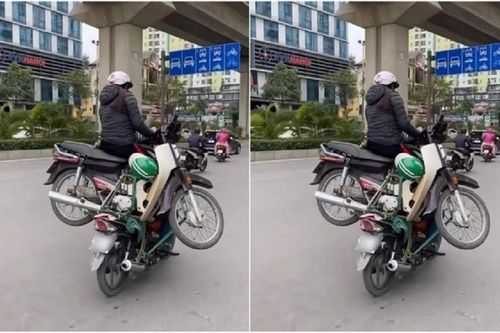 CSGT Hà Nội mời chủ xe trong clip hai xe 'làm xiếc' trên phố tới làm việc