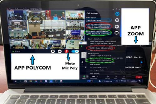 EVNCPC: Tích hợp các nền tảng họp trực tuyến với hệ thống Polycom