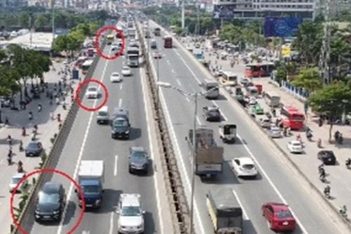 Xử lý nghiêm ô tô đi vào làn khẩn cấp đường trên cao tốc