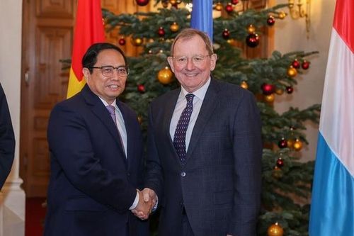 Thủ tướng Phạm Minh Chính hội kiến Chủ tịch Nghị viện Luxembourg Fernand Etgen