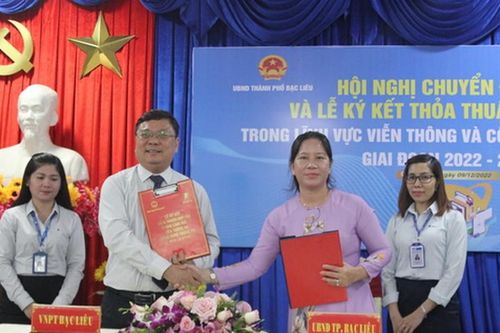 TP. Bạc Liêu và VNPT Bạc Liêu ký kết hợp tác chuyển đổi số