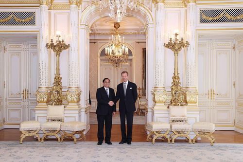 Thủ tướng Phạm Minh Chính hội kiến Đại Công tước Luxembourg
