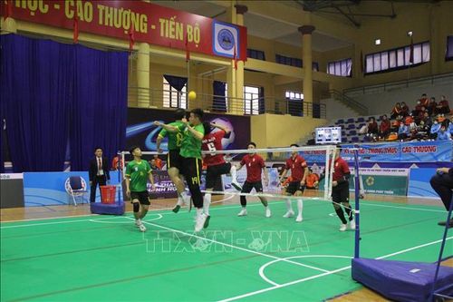 Đại hội Thể thao toàn quốc 2022: Giải cầu mây diễn ra quyết liệt, hấp dẫn