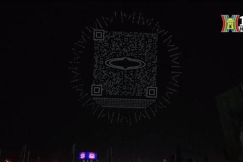 Mã QR lớn nhất thế giới trên không
