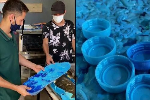 Dự án sản xuất ván trượt bằng nắp chai tái chế
