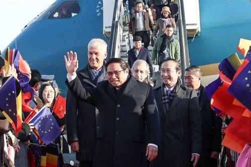 Thủ tướng Phạm Minh Chính tới Brussels dự Hội nghị kỷ niệm 45 năm quan hệ ASEAN-EU và thăm chính thức Vương quốc Bỉ