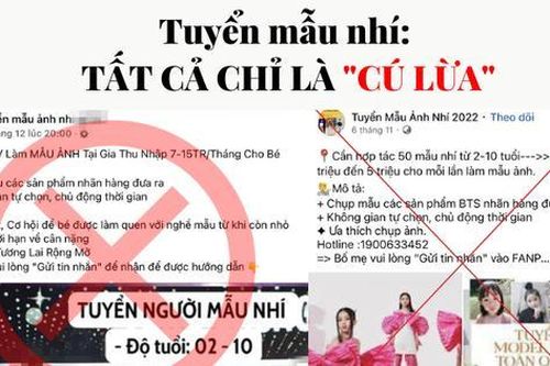 Chiêu trò lừa đảo tinh vi: Tuyển người mẫu nhí nhưng lại yêu cầu thực hiện thử thách chuyển tiền