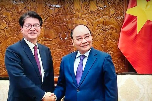 Chủ tịch nước Nguyễn Xuân Phúc tiếp Chủ tịch, Giám đốc Điều hành Hãng thông tấn Yonhap