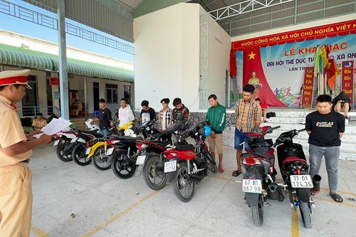 Bắt nhóm thanh, thiếu niên có rượu bia tụ tập, cổ vũ đua xe trên Quốc lộ 91