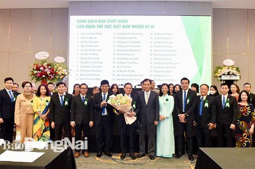 Đồng Nai có 2 đại biểu được bầu vào Ban thường vụ Liên đoàn Thể dục Việt Nam nhiệm kỳ VI