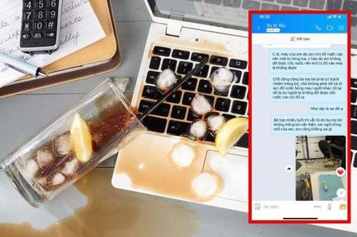 Trẻ làm đổ nước khiến laptop hỏng nặng: Phụ huynh cần dạy con tôn trọng không gian chung ngay từ nhỏ