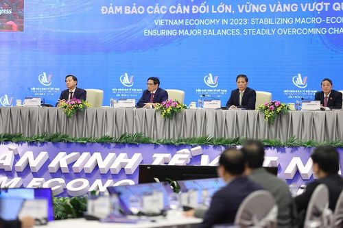 Hình ảnh Thủ tướng Phạm Minh Chính dự Diễn đàn Kinh tế Việt Nam