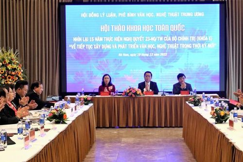 Khai mạc hội thảo nhìn lại 15 năm thực hiện Nghị quyết 23 về xây dựng và phát triển VH-NT thời kỳ mới