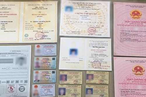 Triệt phá đường dây sản xuất, mua bán nhiều giấy tờ giả quy mô lớn