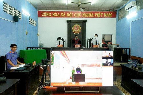 VKSND TP Sóc Trăng phối hợp tổ chức phiên tòa hình sự trực tuyến