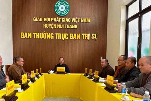 Thường trực Ban Trị sự huyện Núi Thành triển khai Phật sự
