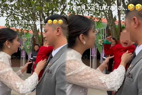 Tham dự đám cưới, bé trai 'khóc thét' khi nhìn thấy cô dâu