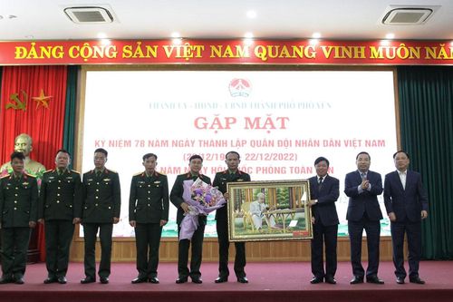 TP. Phổ Yên: Gặp mặt nhân kỷ niệm 78 năm thành lập Quân đội nhân dân Việt Nam