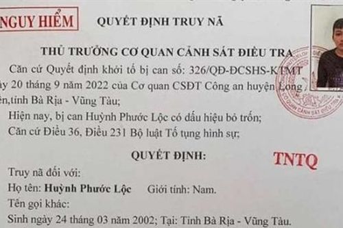 Truy nã bị can nguy hiểm