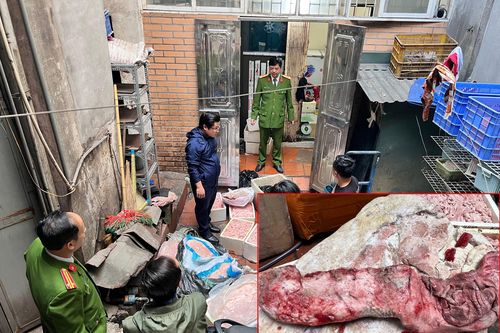 Gần nửa tấn nầm lợn mốc, thối bị chặn trước khi phục vụ 'thượng đế' dịp Noel