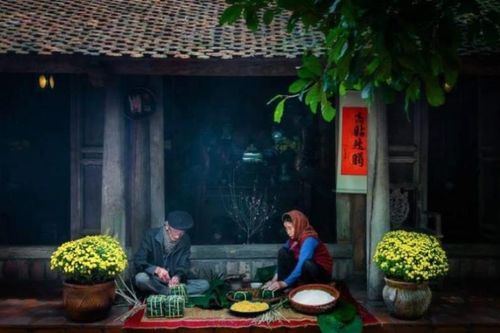Trông bánh chưng ngày Tết