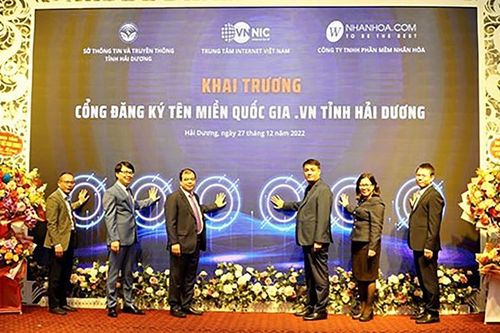 Hải Dương khai trương cổng đăng ký tên miền '.vn', tăng tốc chuyển đổi số và ứng dụng công nghệ thông tin