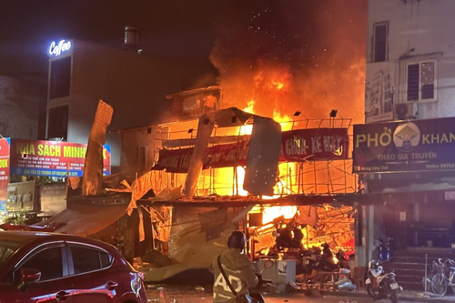 Nguyên nhân ban đầu vụ cháy nổ ở cửa hàng sửa xe máy tại Hà Nội