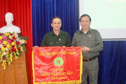 Hội Cựu Thanh niên Xung phong tỉnh Gia Lai nhận cờ thi đua đơn vị xuất sắc năm 2022