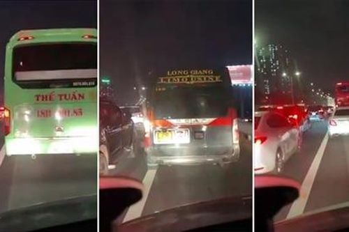 Xe cứu thương 'bất lực' trước hàng ôtô ở làn khẩn cấp trên cao tốc