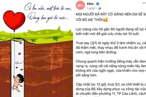 Cộng đồng mạng chung tay cầu nguyện cho bé trai không may lọt vào trụ bê tông