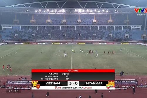 Giải vô địch Bóng đá AFF Cup 2022, Bảng B: Việt Nam - Myanmar 3:0