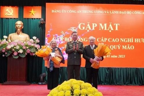 Gặp mặt, chúc Tết cán bộ Công an cấp cao đã nghỉ hưu tại Hà Nội