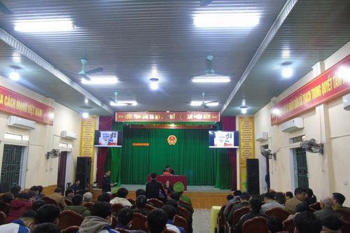VKSND TP Hà Tĩnh phối hợp tổ chức phiên tòa lưu động