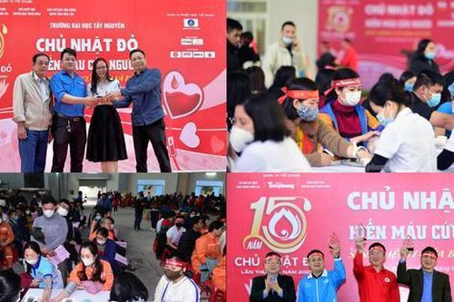 Giới trẻ Ninh Bình, Bắc Giang, Tây Nguyên lan tỏa tinh thần hiến máu tại Chủ nhật Đỏ lần thứ XV