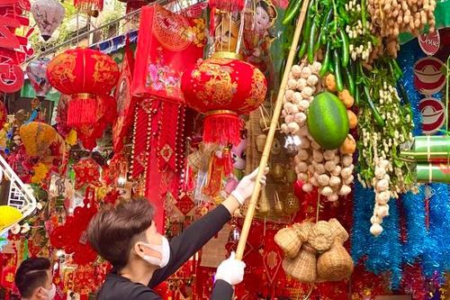 Cận Tết Nguyên đán 2023, một góc chợ Đổ rực rỡ sắc màu truyền thống