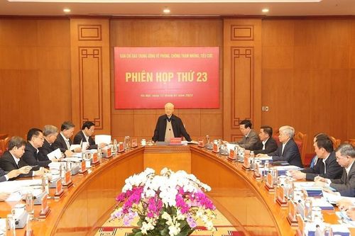Tổng Bí thư chủ trì Phiên họp Ban chỉ đạo TW về phòng, chống tham nhũng
