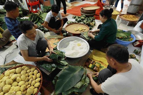 Hà Nội: Nức tiếng gần xa bánh chưng làng Tranh Khúc