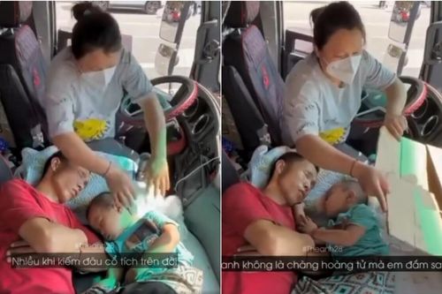Vợ làm điều này khi chồng con ngủ, netizen nói: 'Vợ đẹp chỉ hãnh diện vài năm, hiểu chuyện ấm áp cả đời'
