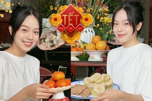 Hoa hậu Thanh Thủy đón Tết ở quê nhà: Ăn mặc đơn giản, trang điểm nhẹ nhàng dễ thương
