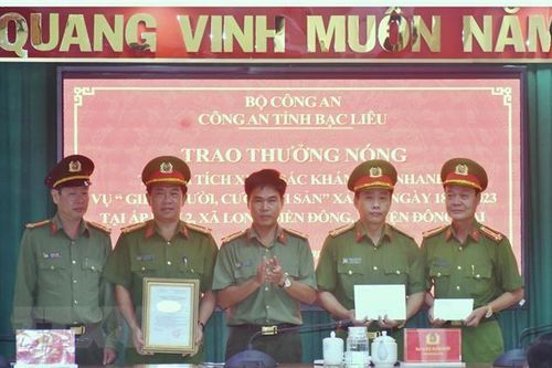 Vụ giết người, cướp tài sản tại Bạc Liêu: Khen thưởng Ban chuyên án