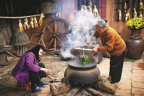 Bếp mẹ Tết về