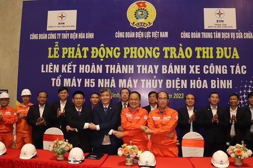 Sửa chữa bánh xe tổ máy số 5, Nhà máy Thủy điện Hòa Bình