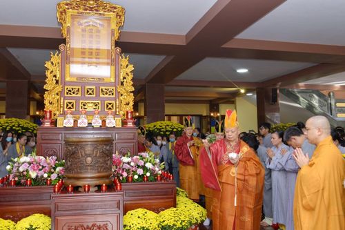 Lễ khai đàn Pháp hội Dược Sư đầu Xuân Quý Mão (2023) tại Việt Nam Quốc Tự