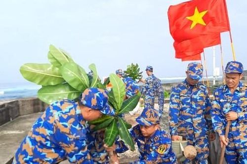 Chiến sĩ Hải quân sôi nổi hưởng ứng Tết trồng cây 2023