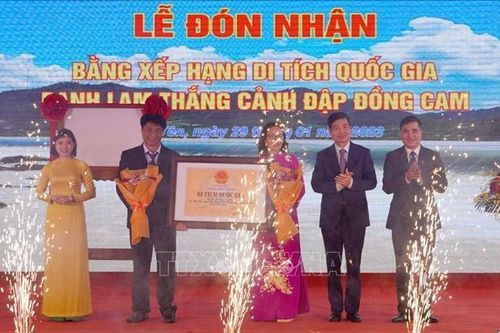 Danh lam thắng cảnh Đập Đồng Cam đón nhận Bằng xếp hạng di tích quốc gia